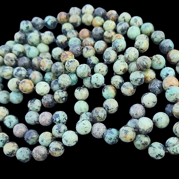 Bundle lot of 5 hard stone long necklaces Can Layer gemstone crystal Jewelry - Picture 4 of 12